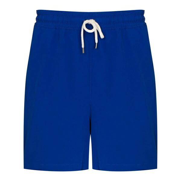 ラルフローレン メンズ 心地よいズボン下 ボトムス Logo-embroidered swim shorts Blue