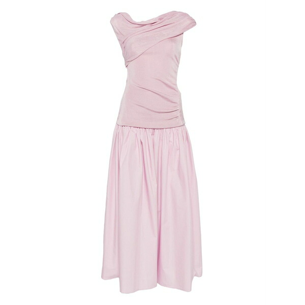 セルフ・ポートレイト レディース 衣裳 トップス Draped gathered MIDI dress Pink