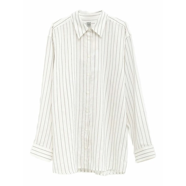 トーテム レディース プルオーバー トップス Striped shirt White