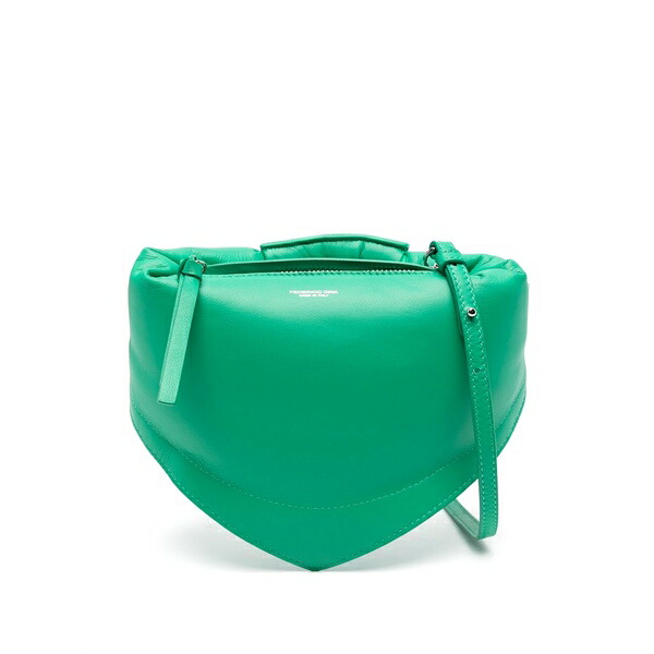 フェデリコ チーナ レディース ハンドバック 御徒面子 Tortellino mini bag Green