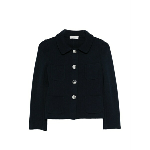 シャルロット レディース 上衣＆上衣 アウター Buttoned collared jacket Blue