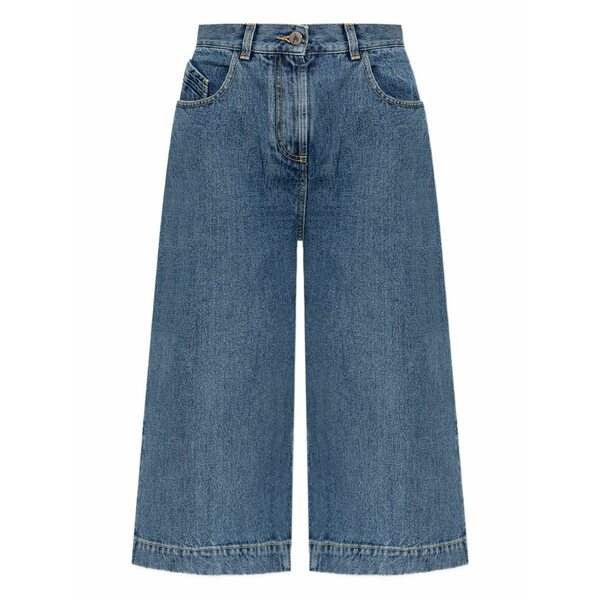ジ アティコ レディース ジーンズズボン下 ボトムス Cropped jeans Blue