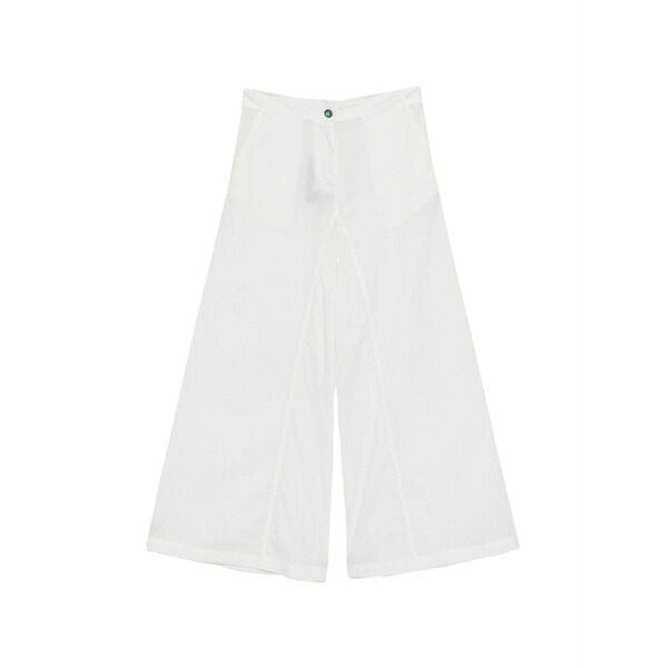 ピンコ レディース カジュアルパンツ ボトムス Canelli embellished-button wide-leg trousers White|asty