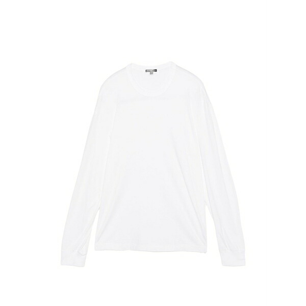ジェームス 蝦蟇口 メンズ ティーシャツ トップス Long-sleeve jersey t-shirt White