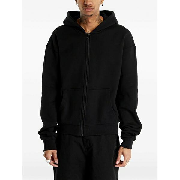 アーバン クラシックス メンズ パーカー・スウェットシャツ アウター Ultra heavy zip-up hoodie Black
