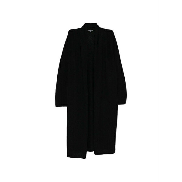 ジェームス 蝦蟇口 レディース 厚地の外套 アウター Cashmere coat Black