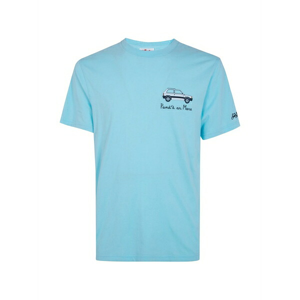 エムシーツーセイントバース メンズ ティーシャツ トップス Embroidered-motif t-shirt Blue