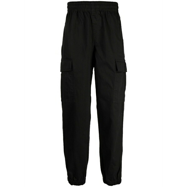 ビリオネアボーイズクラブ メンズ 心地よいズボン下 ボトムス Logo-patch cargo trousers Black