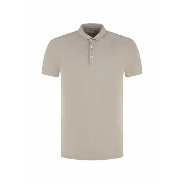フェデーリ メンズ スポーツシャツ トップス Short-sleeve polo shirt Neutrals