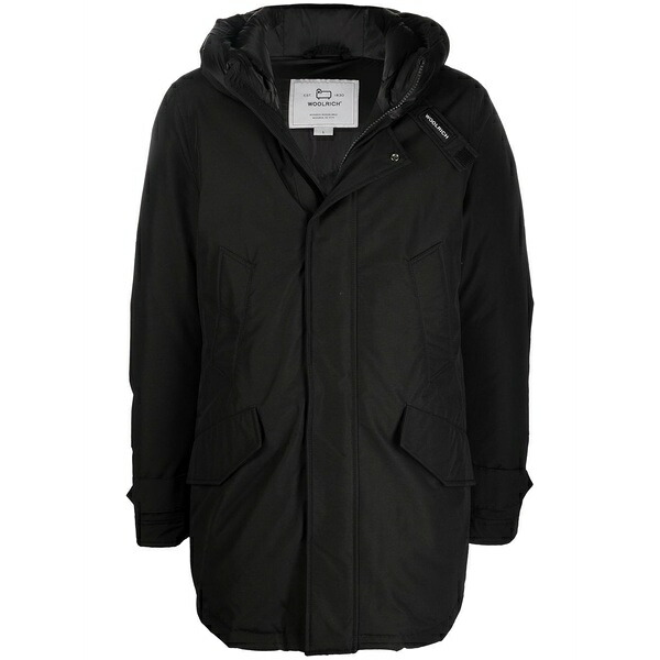 羊毛 資産家 メンズ 厚地の外套 アウター Polar high collar parka Black
