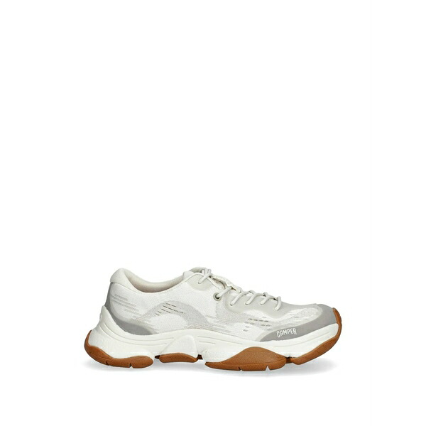 カンペール レディース スニーカー シューズ Lace-up panelled sneakers Neutrals