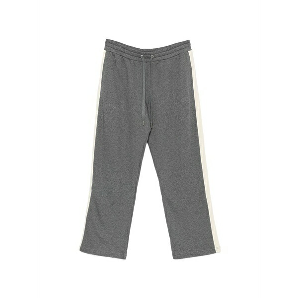 マルコポーロ レディース 心地好いズボン下 ボトムス Side-stripe drawstring track pants Grey