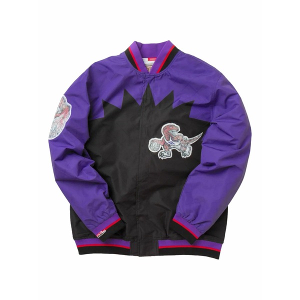 ミッチェル\u0026ネス メンズ 上衣＆上衣 アウター X toronto raptors 75th anniversary warm up appliqu￡ jacket Purple