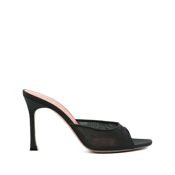 アミナモアディ レディース サンダル シューズ 100粍 peep-toe sandals Black