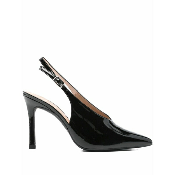 ウニサ レディース パンプス シューズ 90粍 slingback patent-leather heeled pumps Black