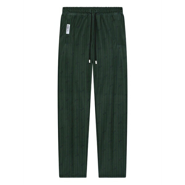 ジーシーディーエス レディース カジュアルパンツ ボトムス Pinstripe drawstring trousers Green｜asty
