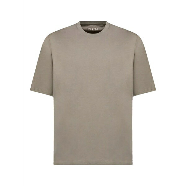 人びと オブ シブヤ メンズ ティーシャツ トップス Crew-neck cotton t-shirt Green