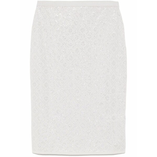 カサブランカ レディース スコート ボトムス Crystal-monogram skirt Grey