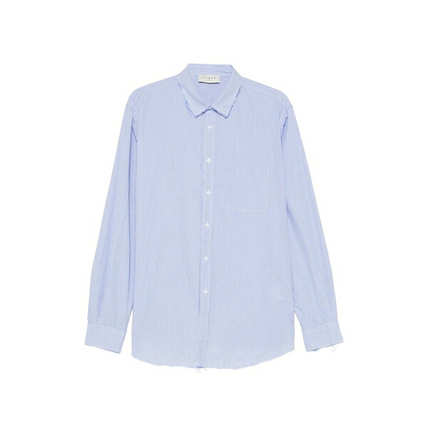 パウラ メンズ プルオーバー トップス Talete striped shirt Blue