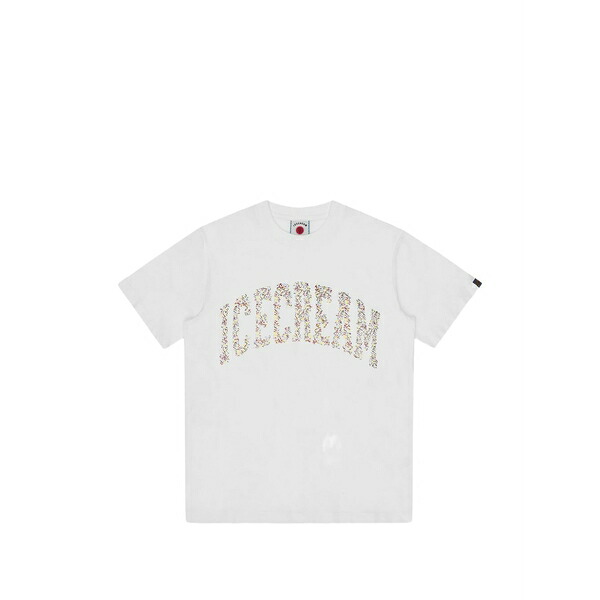 クリーム メンズ ティーシャツ トップス Logo round-neck t-shirt White