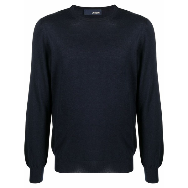ラルディーニ メンズ パーカー・スウェットシャツ アウター Fine-knit wool sweatshirt Blue