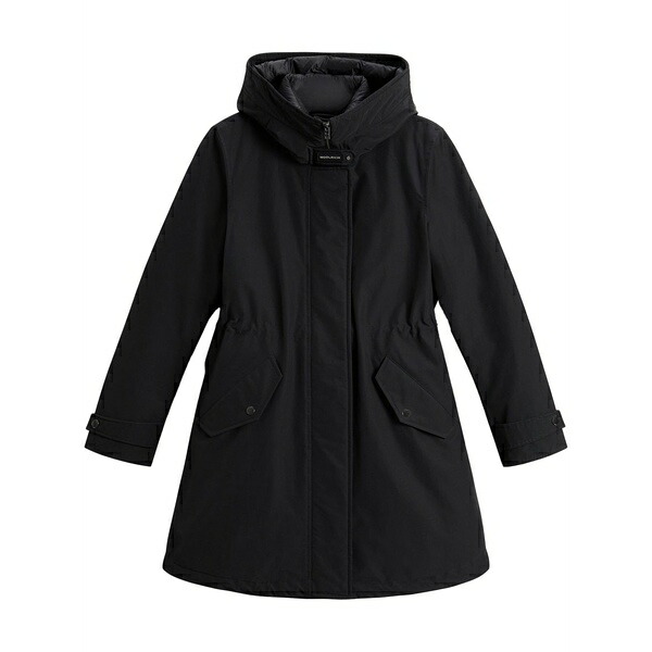 羊毛 金持ち レディース 厚地の外套 アウター Ramar cloth parka Black