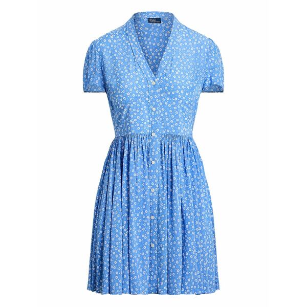 ラルフローレン レディース 衣装 トップス Floral-print minidress Blue