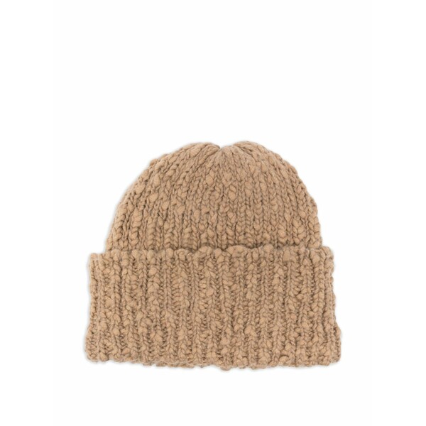 空想科学小説アール レディース 鳥打ち帽 付属物 Ribbed-knit beanie Neutrals