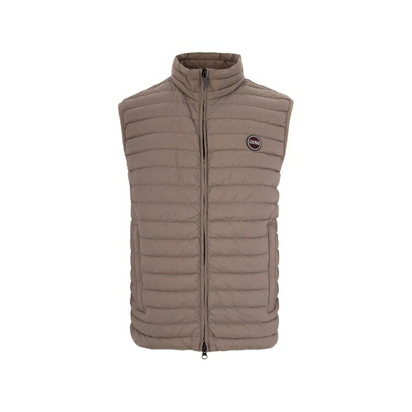 コルマール メンズ 厚地の外套 アウター Quilted padded gilet Neutrals