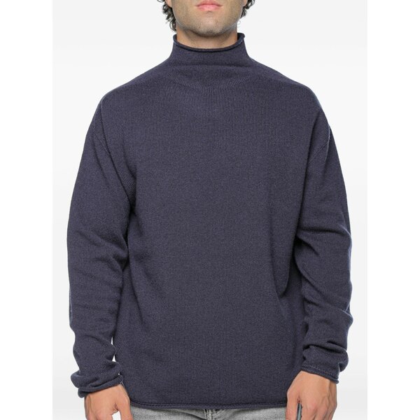 素っ気ない玉蜀黍 メンズ パーカー・スウェットシャツ アウター Nalon roll-neck sweatshirt Blue