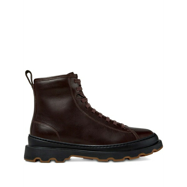 カンペール レディース ブーツ シューズ Brutus lace-up leather combat boots Brown