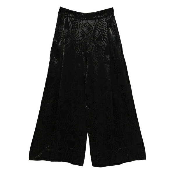 耕園 リオ レディース 心地よいズボン下 ボトムス Patterned trousers Black