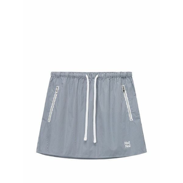 ミニ皮膚軟化剤 レディース スコート ボトムス Drawstring mini skirt Blue