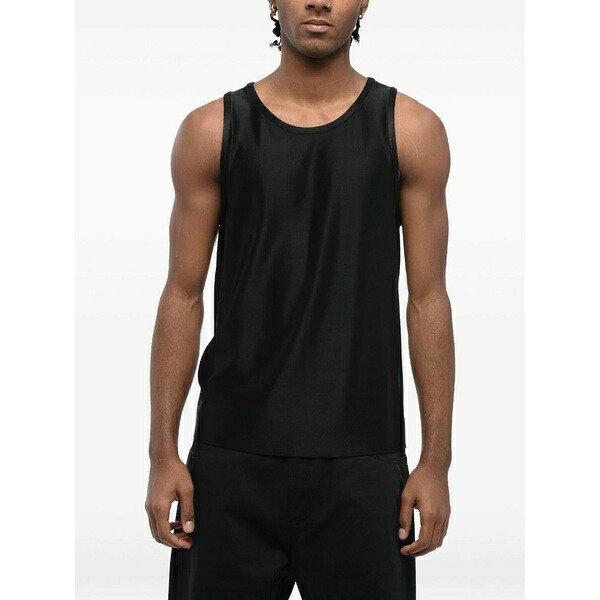 ジル・サンダー メンズ カットソー トップス Sleeveless crew-neck top Black