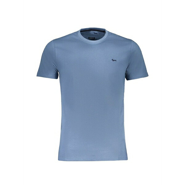 ハーモント \u0026 知恵袋 メンズ プルオーバー トップス Embroidered-logo slim-fit t-shirt Blue