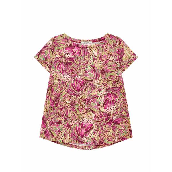 マリパルミ レディース ティーシャツ トップス Summer nomade shell-patterned t-shirt Pink