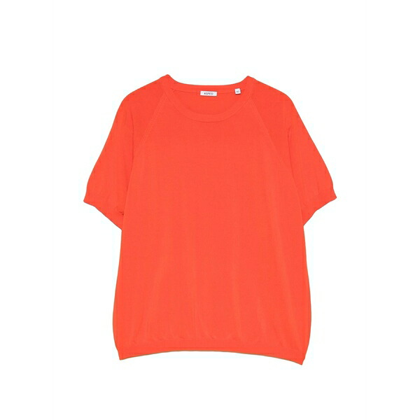 アスペジ レディース プルオーバー トップス Round-neck t-shirt Orange