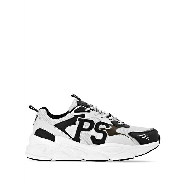 飾り気のない運動競技 メンズ スニーカー シューズ Lo-top logo-patch sneakers  White