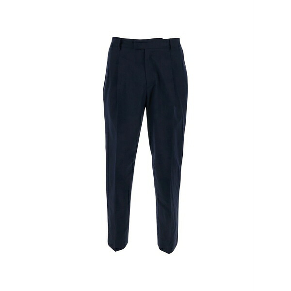 ロウブランド メンズ 心地好いズボン下 ボトムス Wool trousers Blue