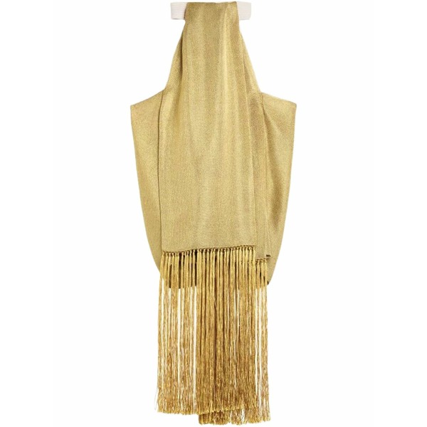 ゼウスプラスディオーニ レディース カットソー トップス Fringed top Gold