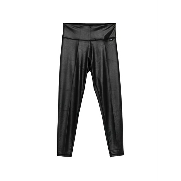 ダナ キャラン ニューヨーク州 レディース レギンス ボトムス Faux-leather leggings Black