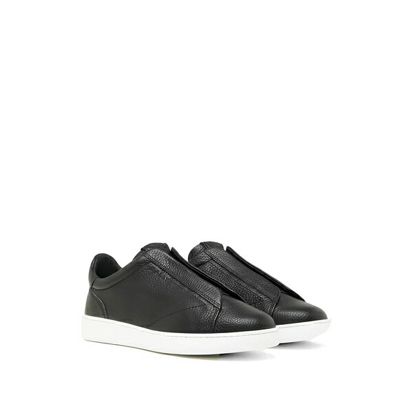 バリー レディース スニーカー シューズ Grainy-leather slip-on sneakers Black
