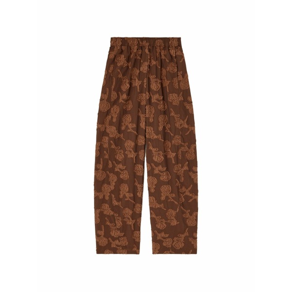 ガニー レディース 心地よいズボン下 ボトムス Fil-coup￡ floral-pattern trousers Brown