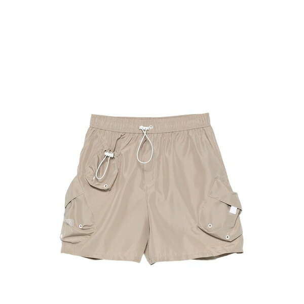 モスキーノ メンズ 心地好いズボン下 ボトムス Logo-print swim shorts Neutrals