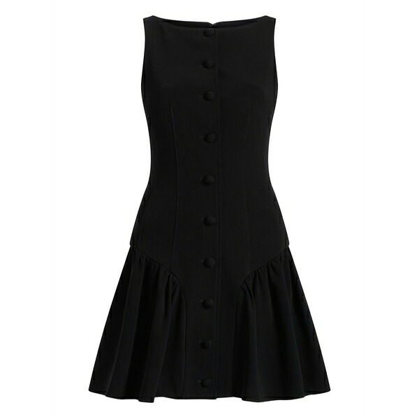 サンクアセプト レディース 衣装 トップス Royce button-front ruffled dress Black