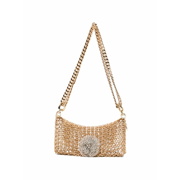 シルビアグネッチ レディース ショルダーバッグ 御徒面子 Camelia shoulder bag Gold