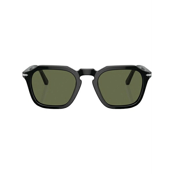 ペルソル メンズ サングラス・アイウェア 付属物 Tinted-lenses square-frame sunglasses Black