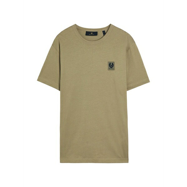 呼びりん原材料 メンズ ティーシャツ トップス Patch t-shirt Green