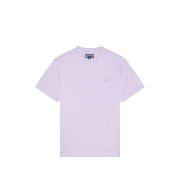 ヴィルブレクイン メンズ ティーシャツ トップス Turtle-embroidered t-shirt Purple