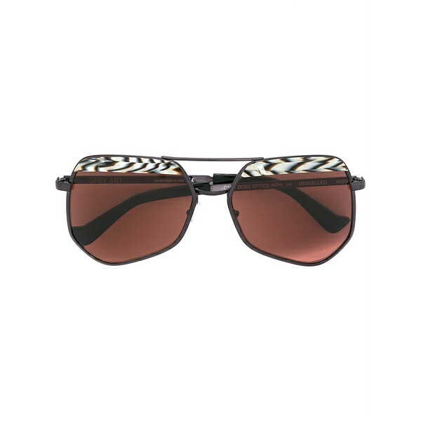 グレーアント メンズ サングラス・アイウェア 付属物 Hexcelled sunglasses Neutrals